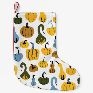 Niedliche Pumpkins Cartoon Hand gezogen Kleiner Weihnachtsstrumpf