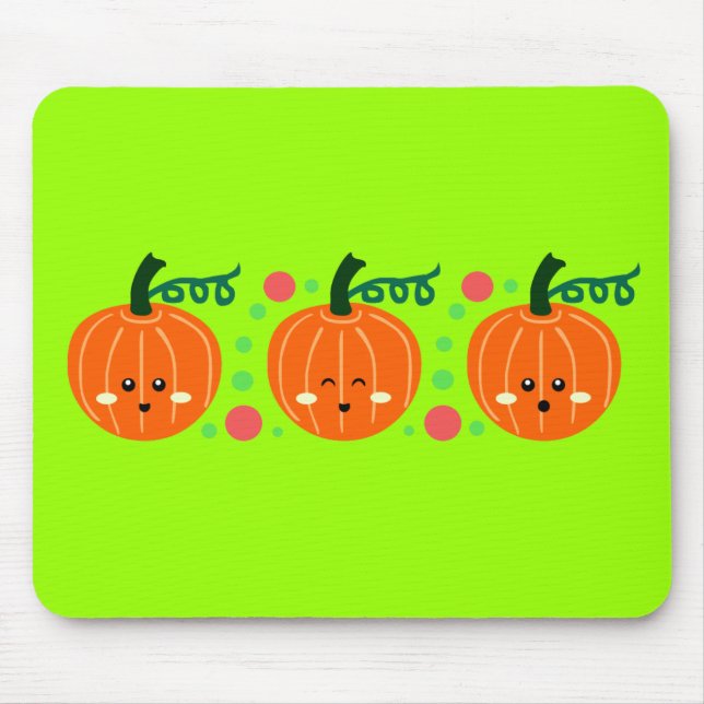 Niedliche Pumpkins Mousepad (Vorne)