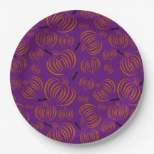 Niedliche Pumpkins Papierplatte