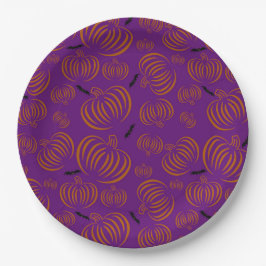 Niedliche Pumpkins Papierplatte Pappteller