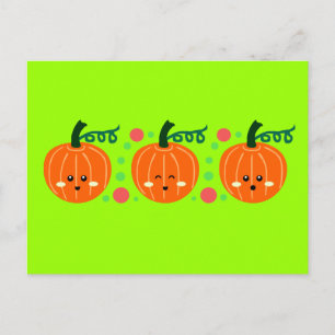 Niedliche Pumpkins Postkarte