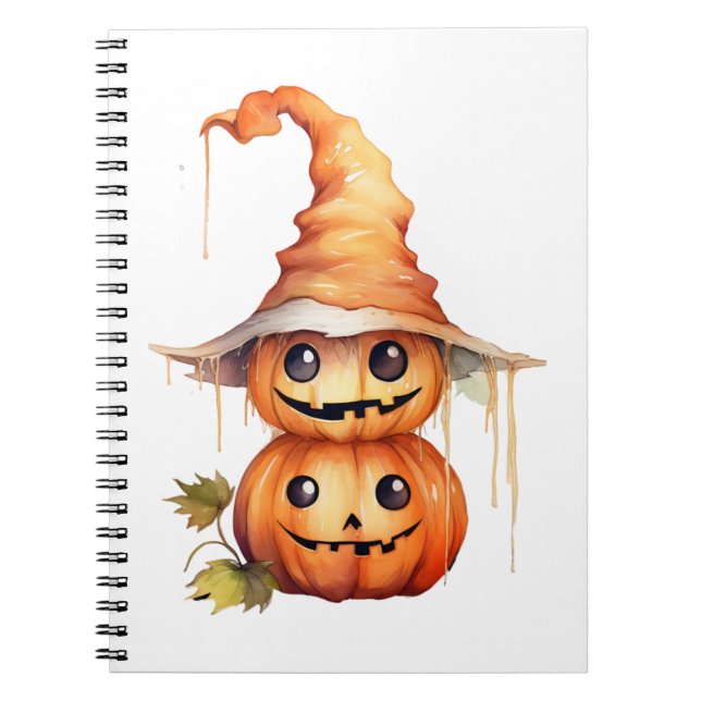 Niedliche Pumpkins-Sticker Notizblock (Vorderseite)