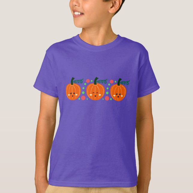 Niedliche Pumpkins T-Shirt (Vorderseite)