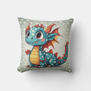 Niedliche Punkte für Drachen Kissen