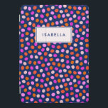 Niedliche Punktfelder Bright Blue Lila Personalisi iPad Pro Cover<br><div class="desc">Niedliche Punkte Leuchtreklame Lila Personalisierte Tablette</div>