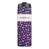 Niedliche Punktfelder Bright Blue Lila Personalisi