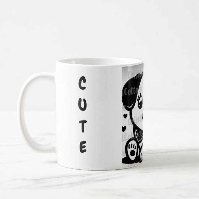 NIEDLICHE PUPPEN AUF 🍺 TASSE UND DEKORATIVE SCHRI (Links)