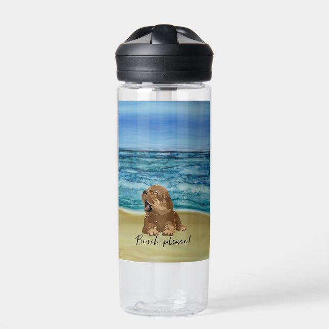 Niedliche Puppy-Water-Flasche Trinkflasche (Vorderseite)