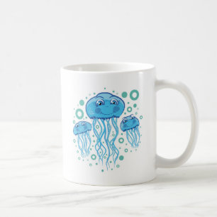Niedliche Quallen Kaffeetasse