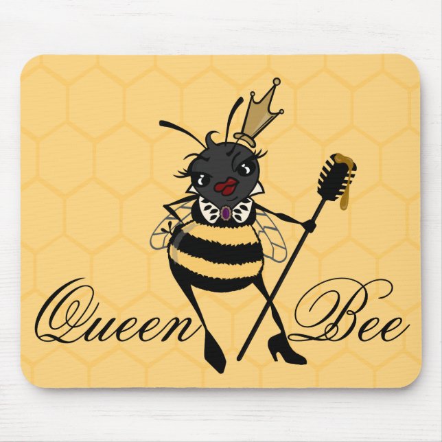 NIEDLICHE QUEEN BEE HORIZONTAL HONEYCOMB MAUSPAD (Vorne)