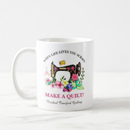 Niedliche Quilter benutzerdefiniert Kaffeetasse