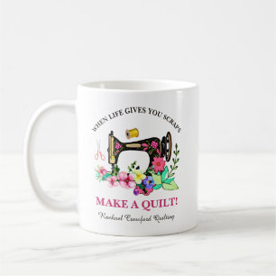 Niedliche Quilter benutzerdefiniert Kaffeetasse