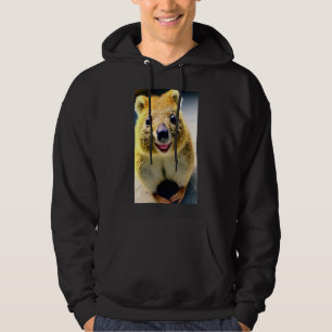 niedliche Quokka Süßtiere lächelnd zeichnend Comic Hoodie
