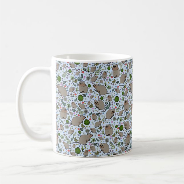 Niedliche Quokka-Tasse Kaffeetasse (Links)