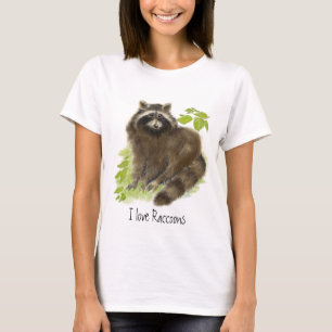 Niedliche Raccoon-Natur T-Shirt