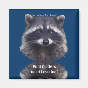 Niedliche Raccoon Wildlife Magnete Magnet