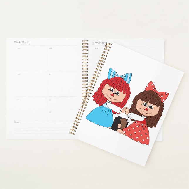Niedliche Rag Doll Friends Girls mit Bows und Klei Planer (Von Creator hochgeladen)