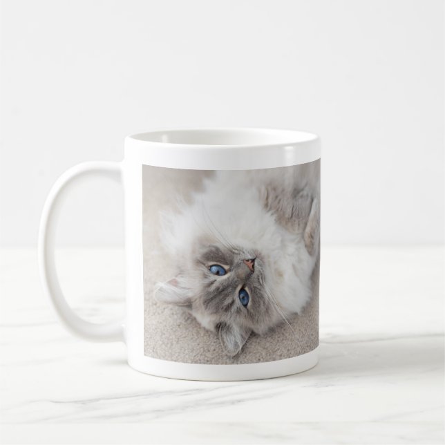 Niedliche Ragdoll Katzen-Tasse Kaffeetasse (Links)