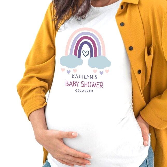 Niedliche Rainbow Baby Dusche T-Shirt (Von Creator hochgeladen)