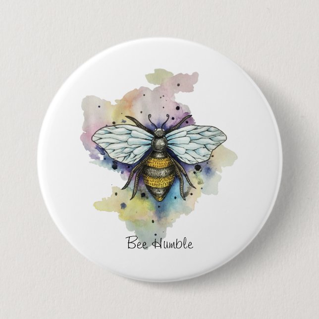 Niedliche Rainbow-Wash Button (Vorderseite)