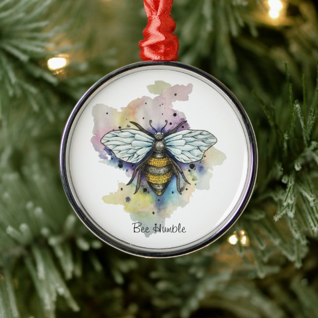 Niedliche Rainbow-Wash Ornament Aus Metall (Baum)