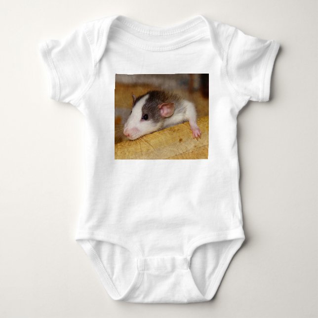 Niedliche Ratte Baby Strampler (Vorderseite)