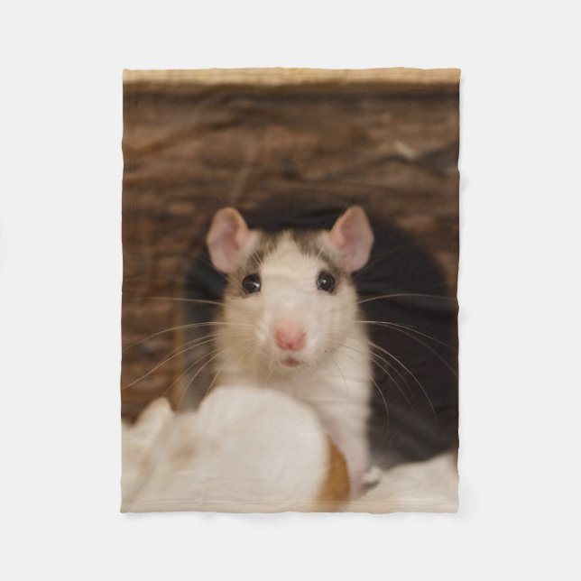 Niedliche Ratte Fleecedecke (Vorderseite)