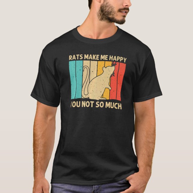 Niedliche Ratte für Männer - Maus Rat Rat Rod T-Shirt (Vorderseite)