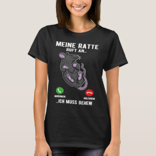 Niedliche Ratte Hausratte Nagetier Maus Haustier B T-Shirt