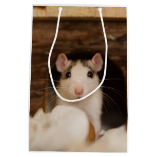 Niedliche Ratte Mittlere Geschenktüte