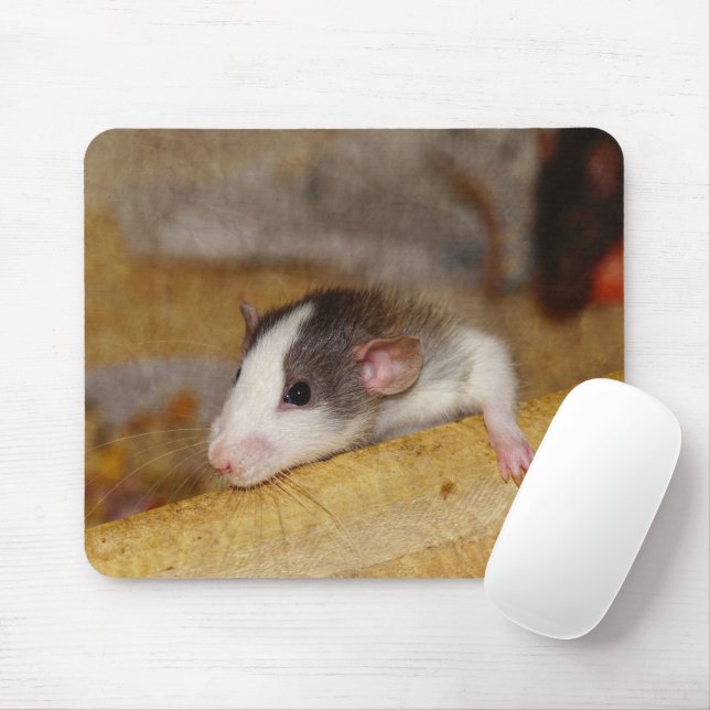 Niedliche Ratte Mousepad (Mit Mouse)