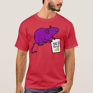 Niedliche Ratte sagt Wasche deine Hände T-Shirt