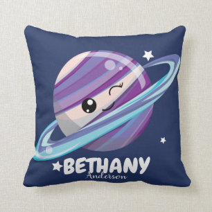 Niedliche Raum-Planeten-Saturn-Galaxie Kissen