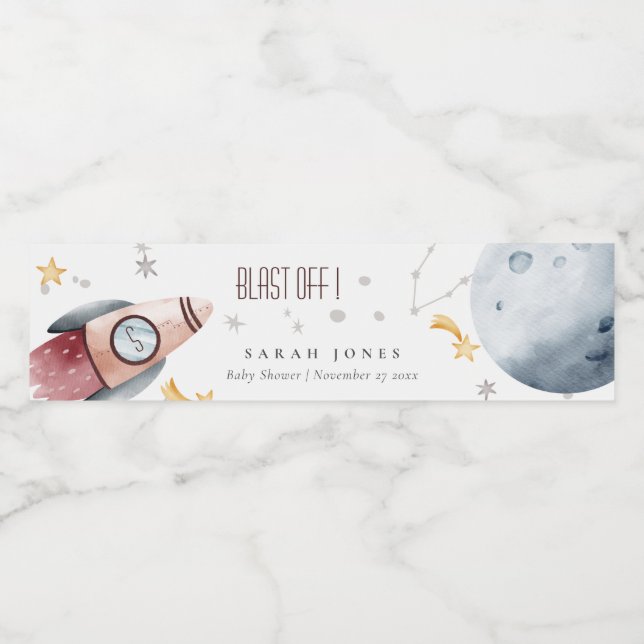 Niedliche Raumsonde Starry Planet Rocket Baby Dusc (Einzelnes Label)