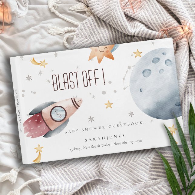 Niedliche Raumsonde Starry Planet Rocket Baby Dusc Gästebuch (Von Creator hochgeladen)