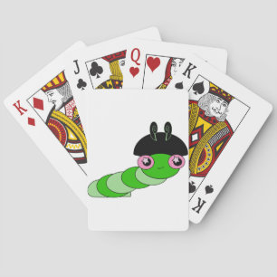 Niedliche Raupe Spielkarten