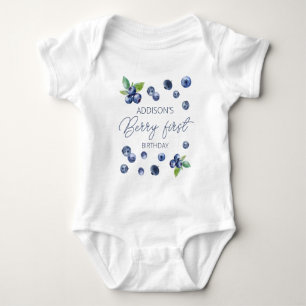 Niedliche Red Blueberry Sweet 1. Geburtstag Baby Strampler