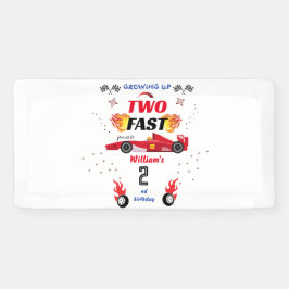 niedliche Red Boys Autos Race Auto zwei schnelle 2 Banner