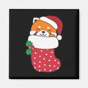Niedliche Red Pandas zu Weihnachten Strümpfe für C Magnet