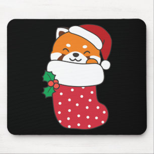 Niedliche Red Pandas zu Weihnachten Strümpfe für C Mousepad