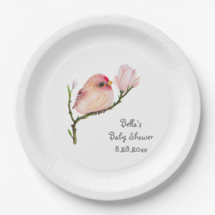 Niedliche Redpoll-Vogelpapierplatte Pappteller