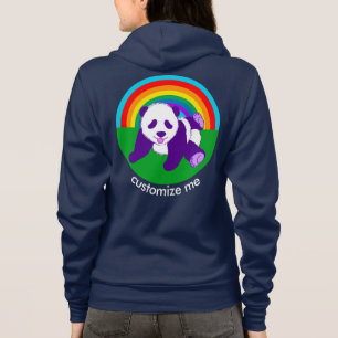 Niedliche Regenbogen-Panda-Bärn-Gewohnheit Hoodie