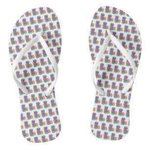 Niedliche Regenbogenfarben Flip Flops