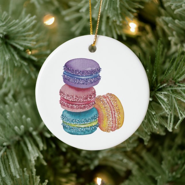 Niedliche Regenbogenfarben Keramik Ornament (Baum)