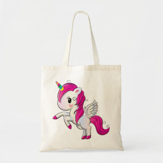 Niedliche Regenbogenhaube Tragetasche