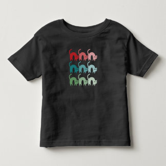 Niedliche Regenbogenkatzen Baby-T - Shirt, fest ko Kleinkind T-shirt