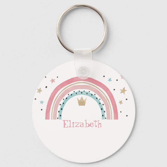 Niedliche Regenbogenstars Schlüsselanhänger (Vorderseite)