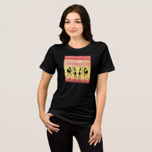 Niedliche Reise Sommerurlaub Sunset Break Tanz Tri-Blend Shirt