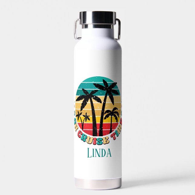 niedliche Reisezeit Name hinzufügen Trinkflasche (Vorne)