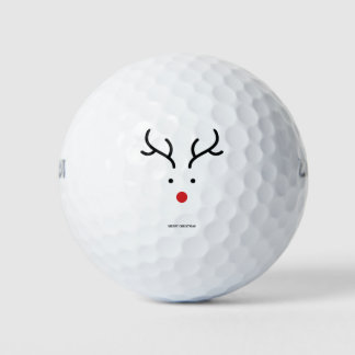 Niedliche Rentiere für Weihnachten. Golfball